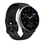 Schwarze Smartwatch Amazfit Balance Schwarz mit rundem Zifferblatt für Gesundheit und Stil