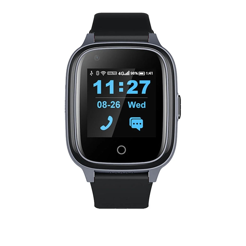 Schwarze Smartwatch Save Family RSEN4G mit digitalem Display für Technik-Enthusiasten