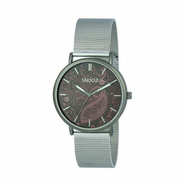 Snooz Unisex-Uhr – Edelstahl Silber Ø 40 mm Elegant - Mode & Accessoires