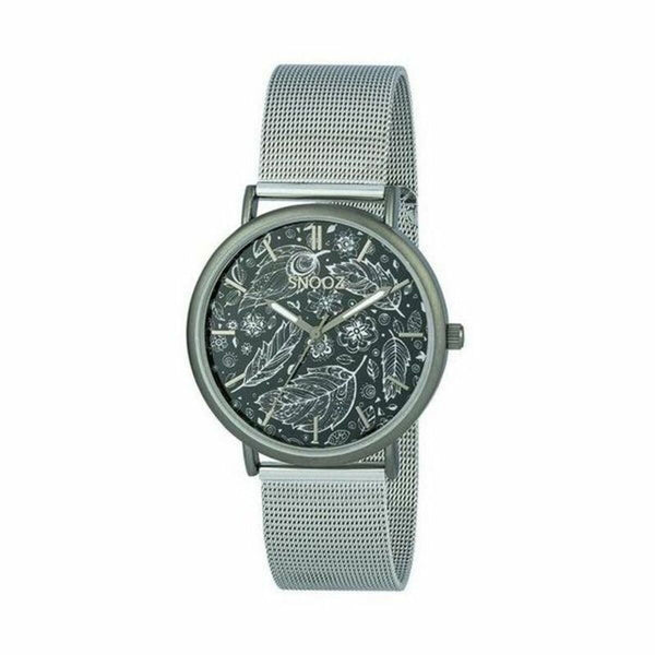 Snooz Unisex-Uhr – Edelstahl Silber Ø 40 mm - Mode & Accessoires