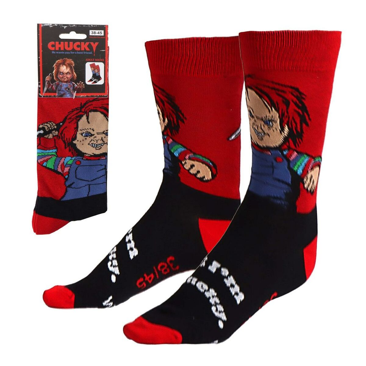 Socken Chucky 38-45 Trendigen Neuheiten Online - Mode & Accessoires
