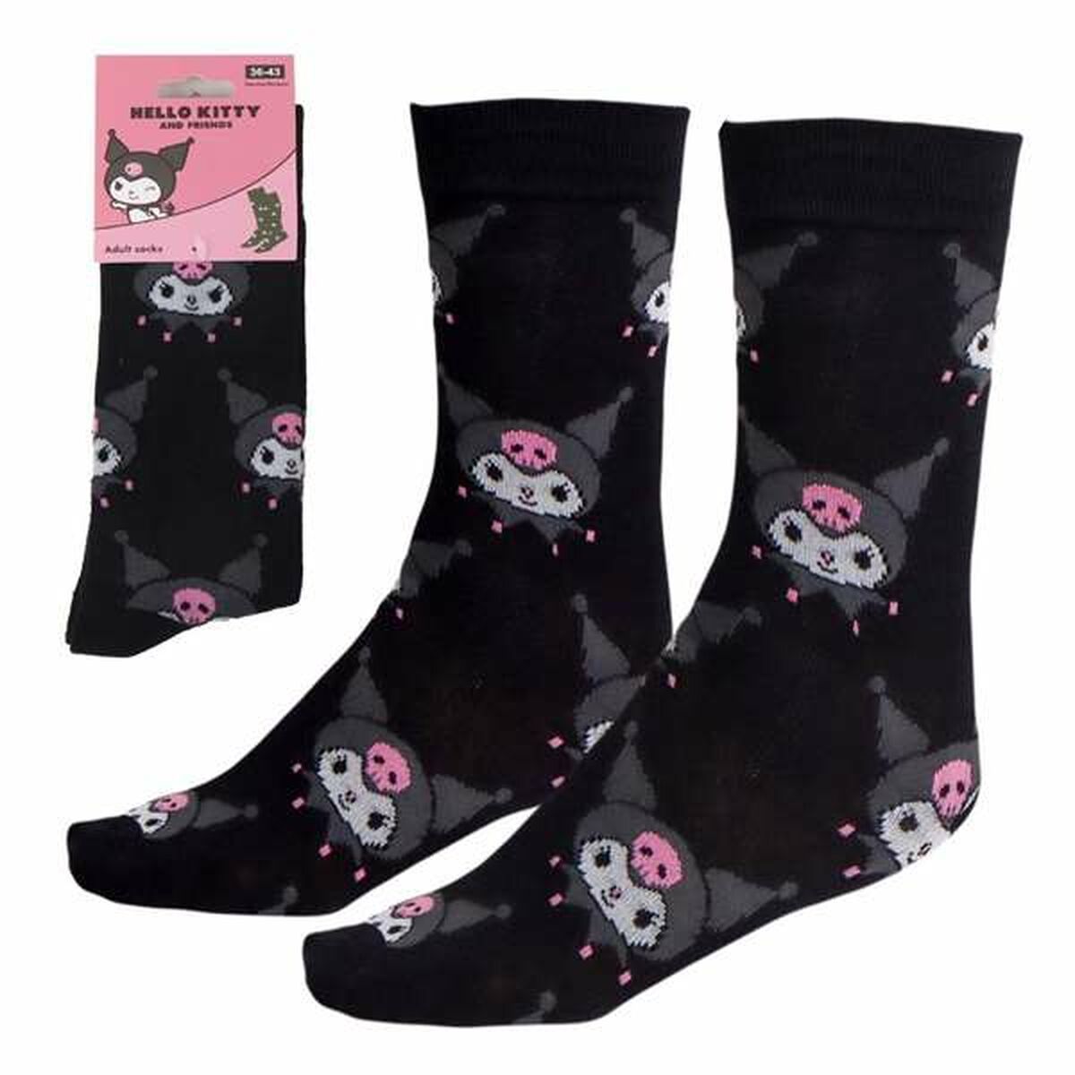 Socken Hello Kitty Kuromi Black 36-43 - Mode & Accessoires