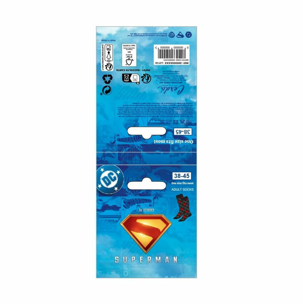 Socken Superman 38-45 trendigen Neuheiten - Mode & Accessoires