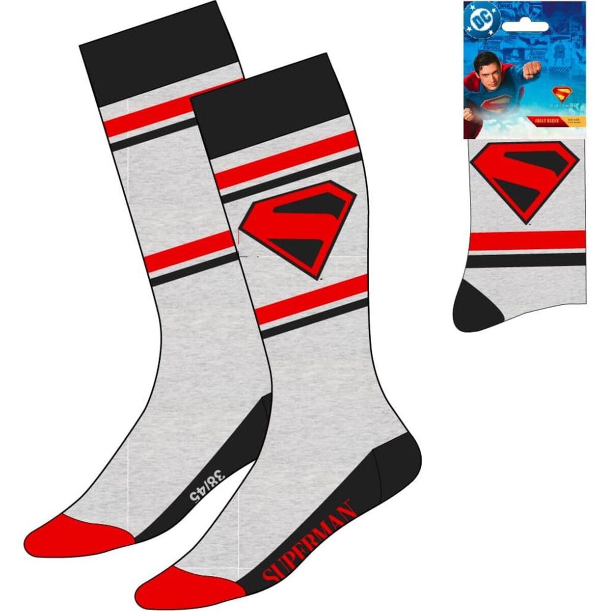 Socken Superman Grau 38-45 Herrenmode Online - Mode & Accessoires