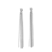 Solid C – Tassel Ohrringe – Roségold und Silber