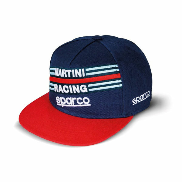 Sparco Kappe Martini Racing Blau Rot – Motorsport Accessoire - Sport & Freizeit