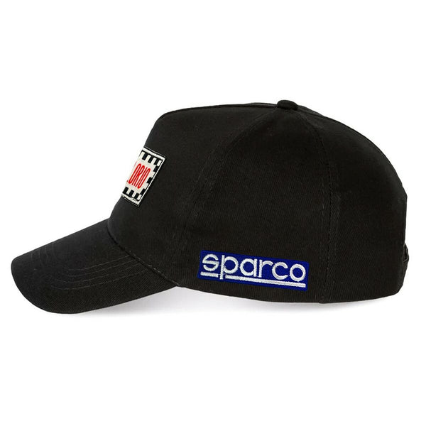 Sparco TARGA FLORIO Kappe Schwarz – Stilvoller UV-Schutz - Sport & Freizeit