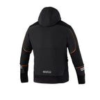 Sparco TECH SOFT-SHELL Windjacke Schwarz Orange L Unisex - Mode & Accessoires