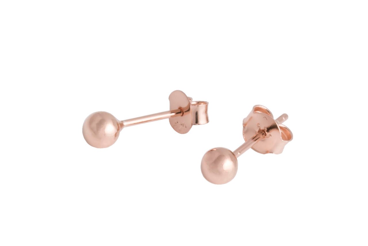 Sphere Ohrringe – Roségold und Silber – Produktansicht 2