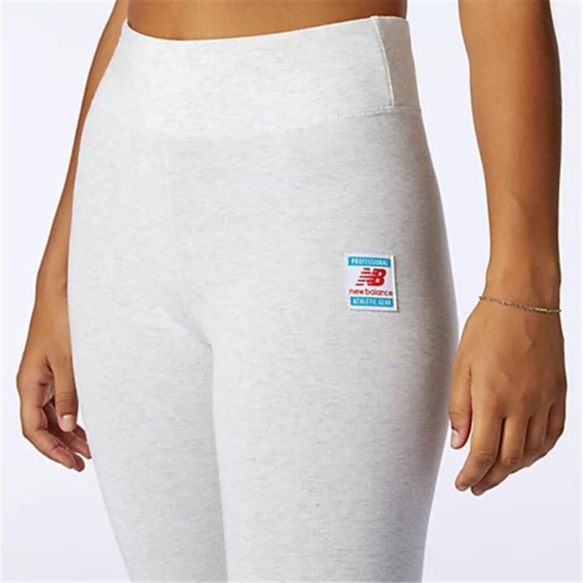 Sporthose Damen New Balance Essentials Field Day Weiß - Sport & Freizeit