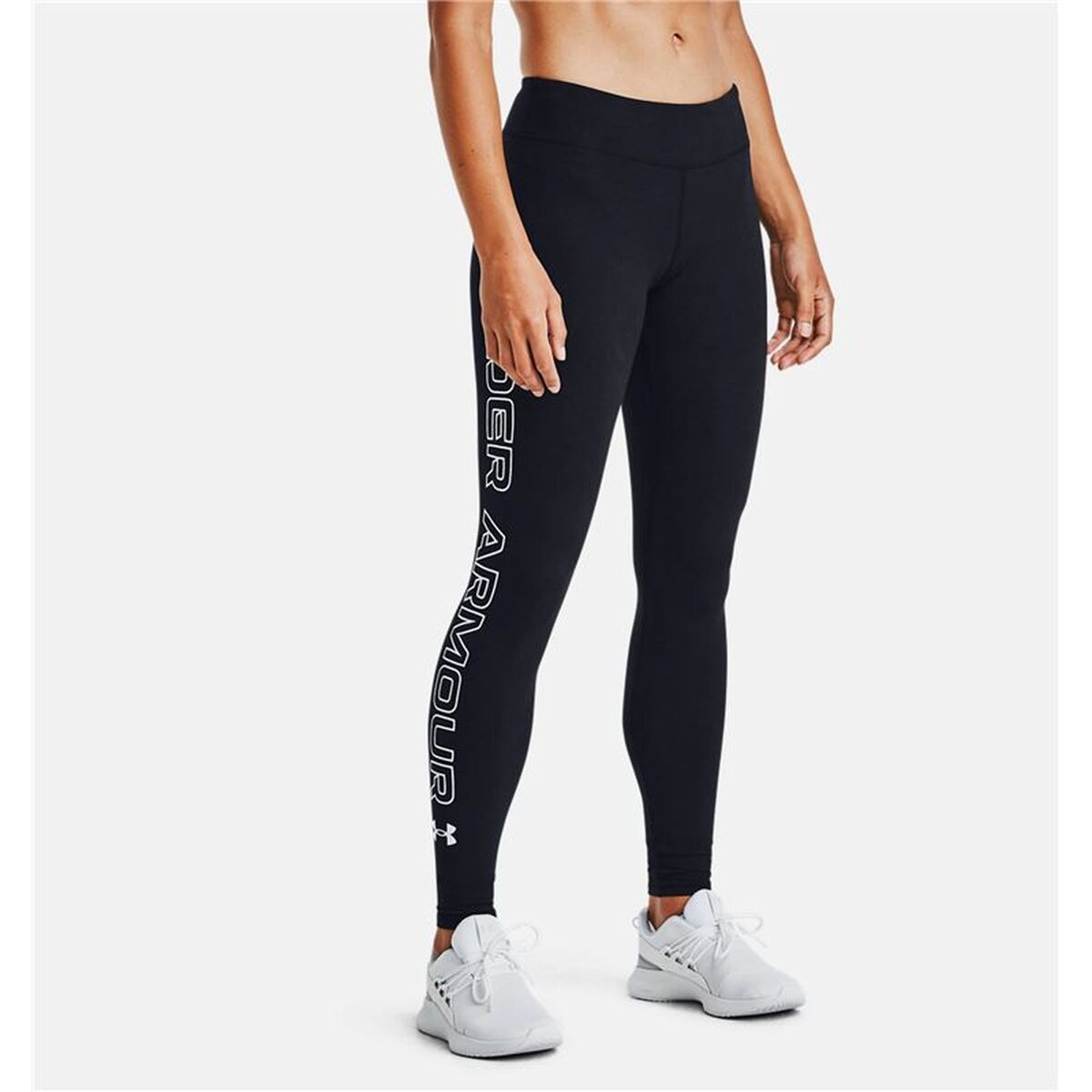 Sporthose Damen Under Armour Favorite Wordmark Schwarz - Sport & Freizeit