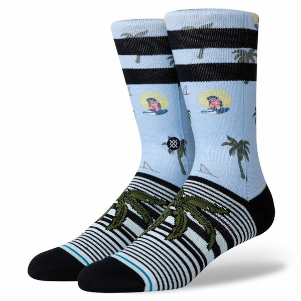 Stance Knöchelsocken Aloha Monkey Staple Unisex Hellblau - Mode & Accessoires