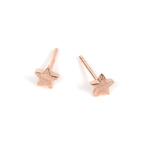 Star Ohrringe – Roségold und Silber – Produktansicht 2