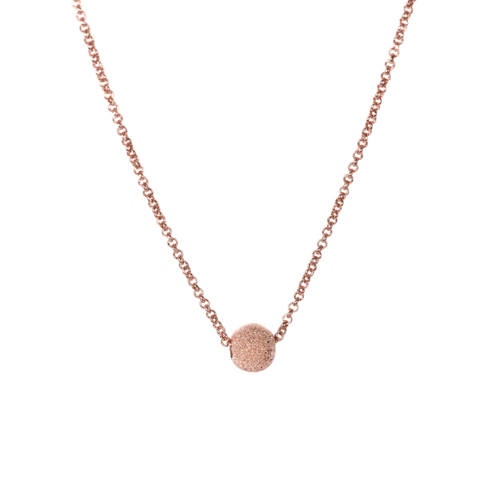Stardust Halskette – Roségold und Silber – Produktansicht 2