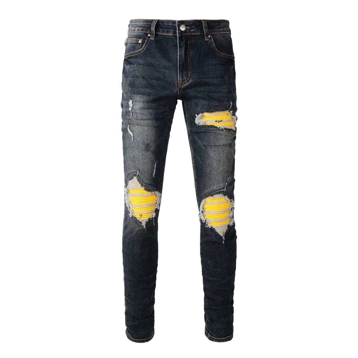 SteelLine Herren Slim-Fit Jeans Schwarz