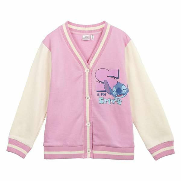 Stitch Unisex Sweater Ohne Kapuze – Rosa Für Kinder - Neuheiten