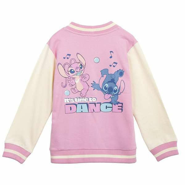 Stitch Unisex Sweater Ohne Kapuze – Rosa Für Kinder - Neuheiten