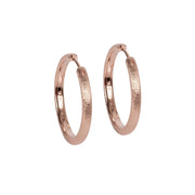 Sugar Hoops L Ohrringe – Roségold und Silber