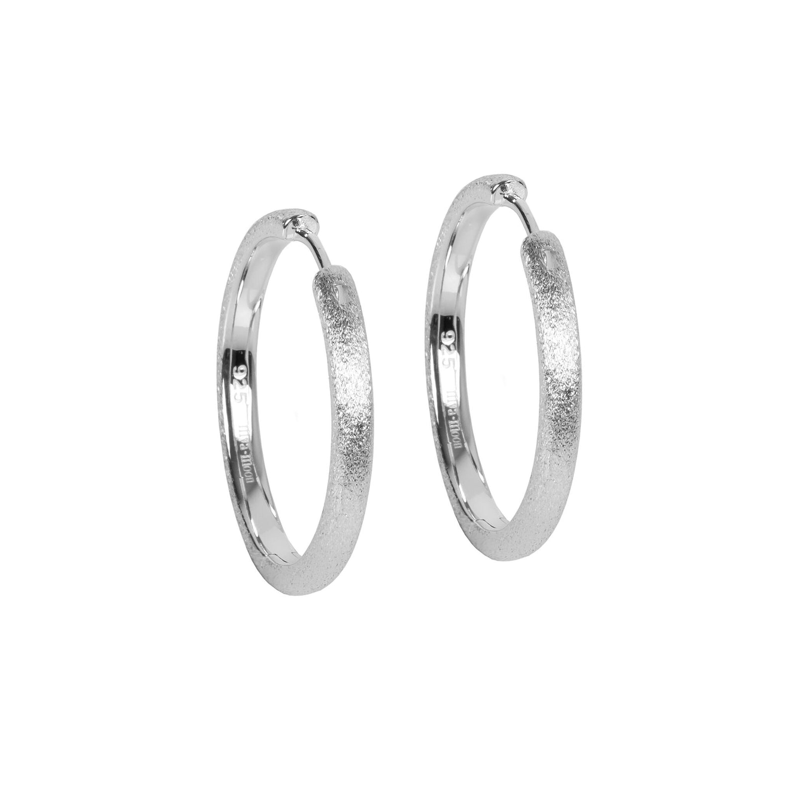 Sugar Hoops L Ohrringe – Roségold und Silber – Produktansicht 2