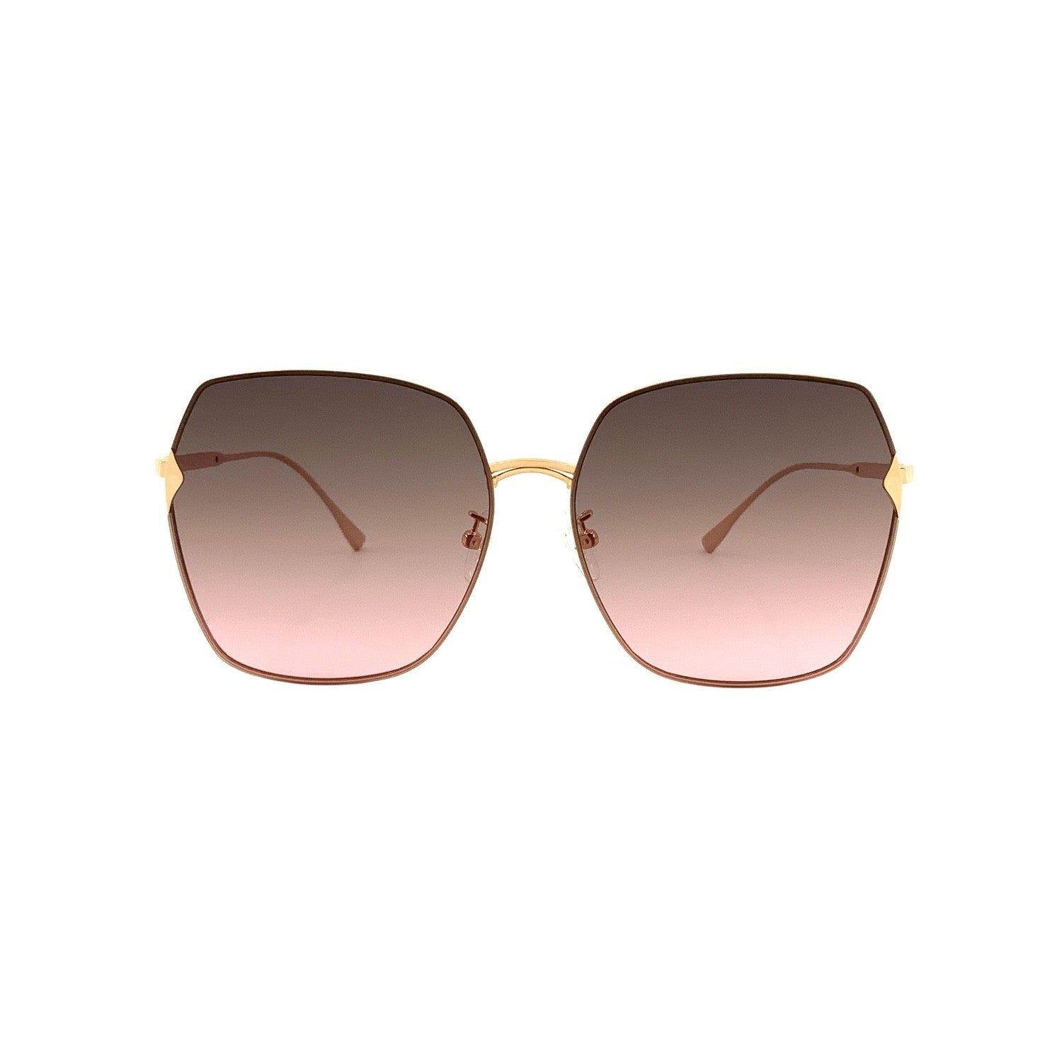 SU.VI Sonnenbrille 54002 in Frontansicht mit Gläserfarbe Grau-Rosa