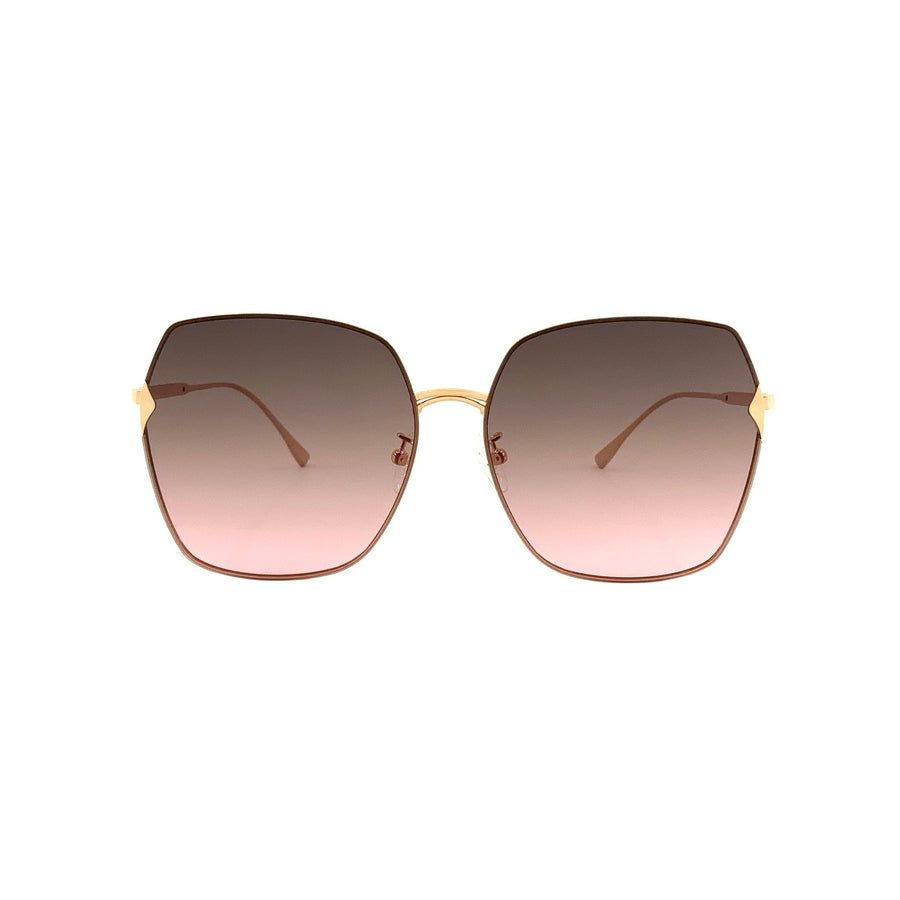 Sonnenbrille SU.VI 54002 Goldfarben mit grau-rosa Gläsern