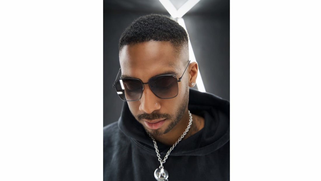 SU.VI Sonnenbrille 54003 Schwarz Braun – Detailansicht 3