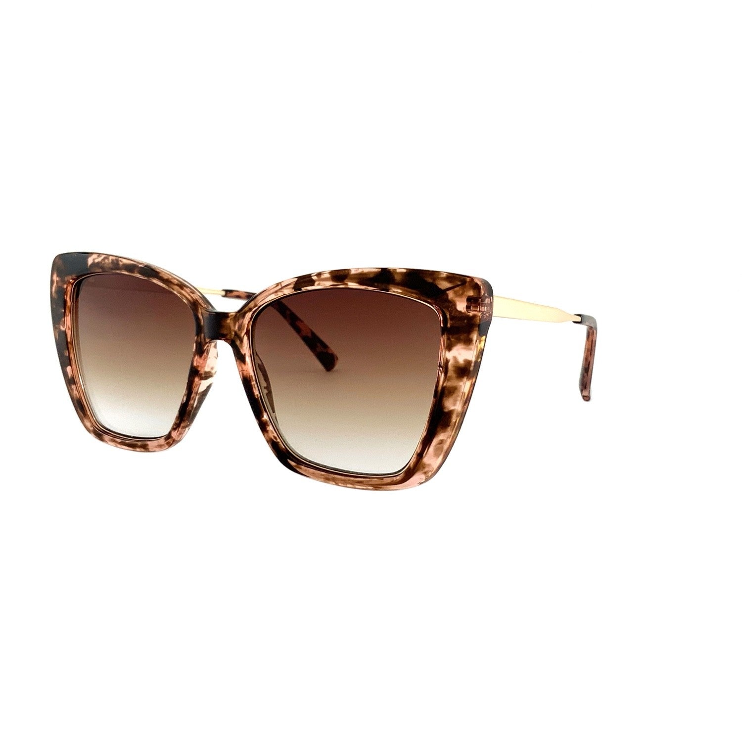Sonnenbrille SU.VI 54008 Rosa-Demi mit braunen Gläsern – Produktansicht 2