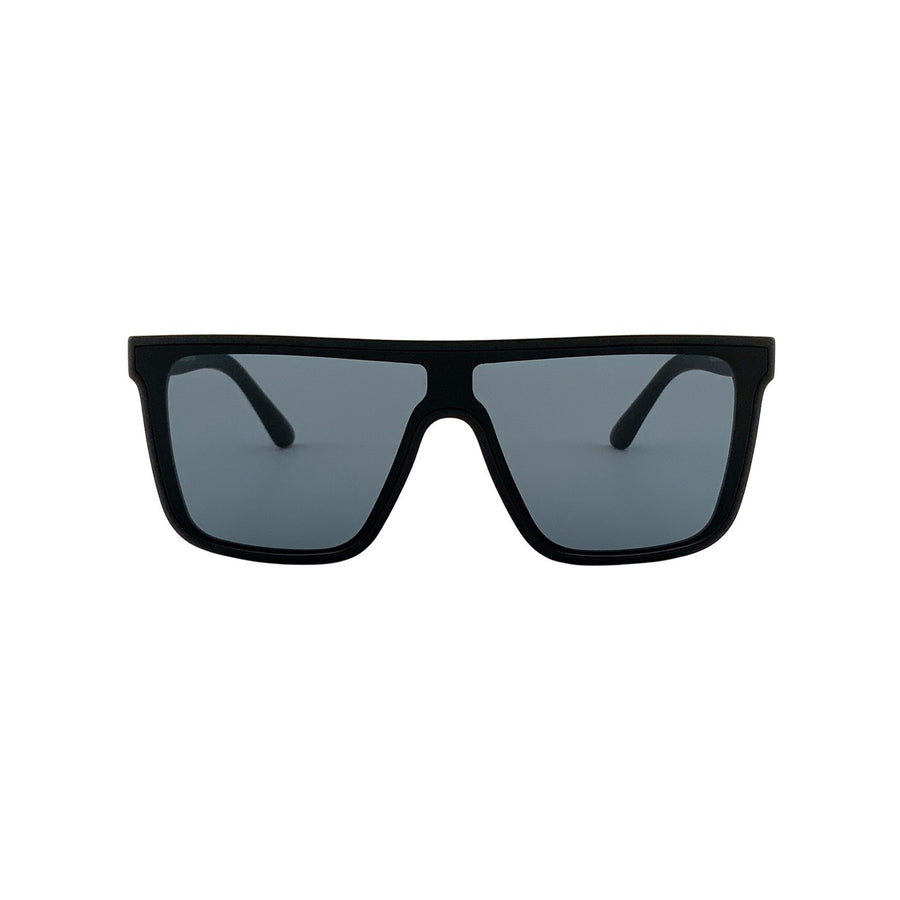Sonnenbrille SU.VI 54028 Mattschwarz mit grauen Gläsern