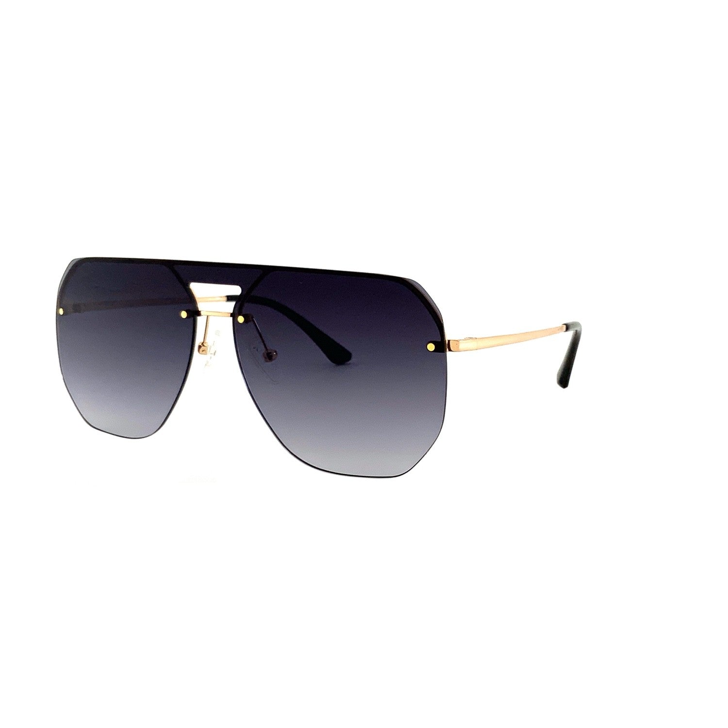 Sonnenbrille SU.VI 54029 Goldfarben mit grauen Gläsern – Produktansicht 2