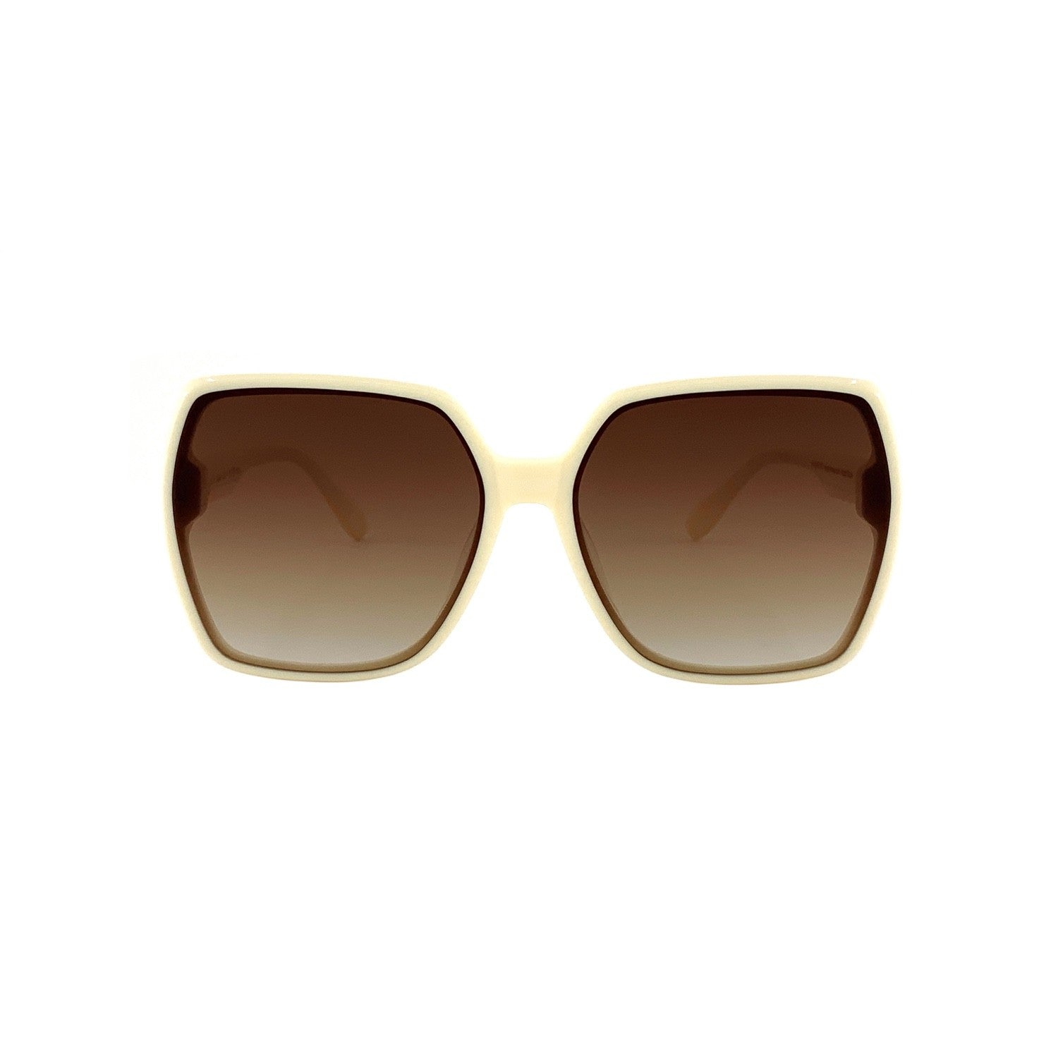SU.VI Sonnenbrille 54065 in Frontansicht mit Gläserfarbe Braun im Verlauf
