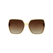 Sonnenbrille SU.VI 54065 Beige mit braunen Gläsern