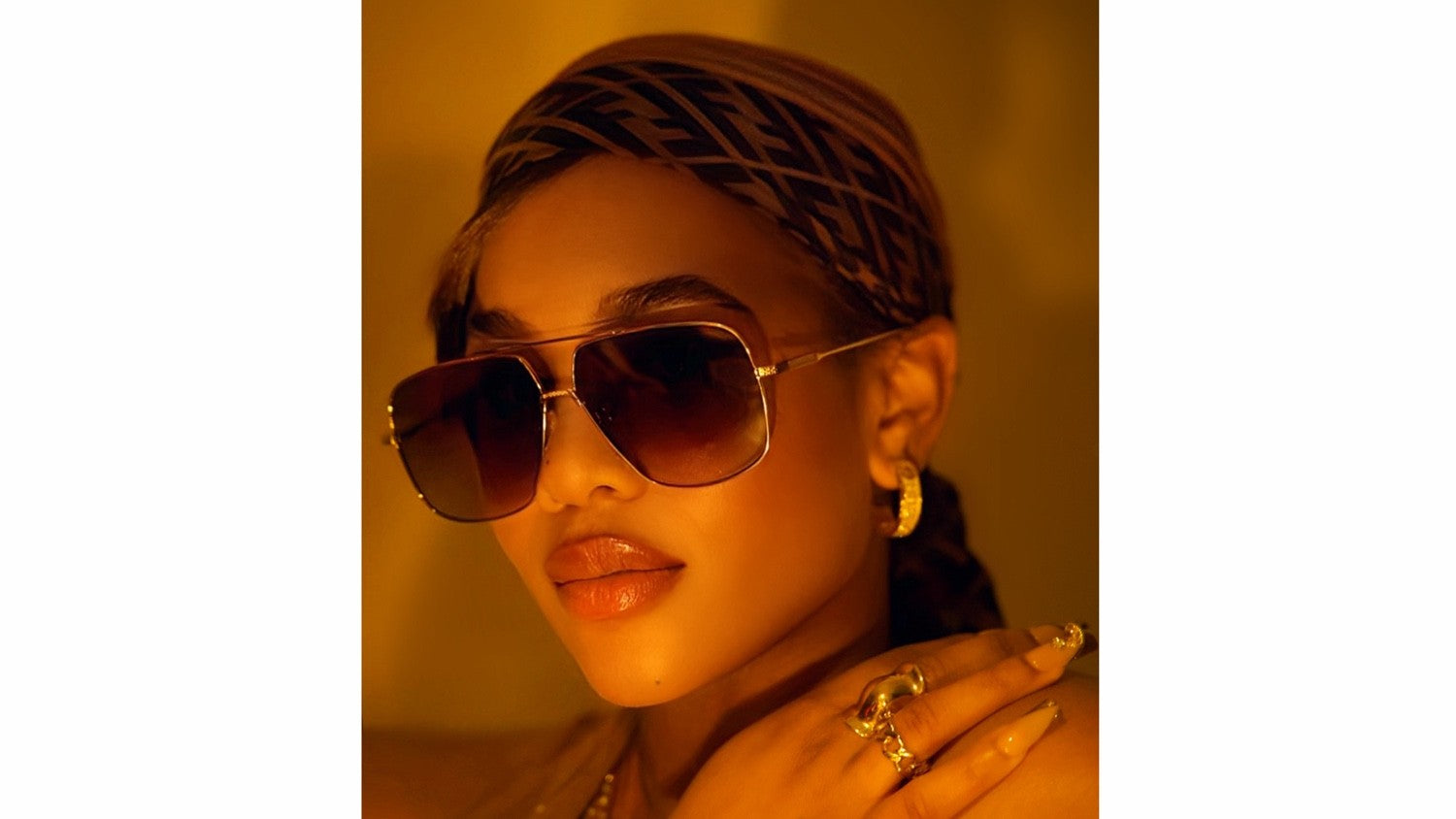 Sonnenbrille SU.VI 54071 Silberfarben mit braunen Gläsern – Produktansicht 5