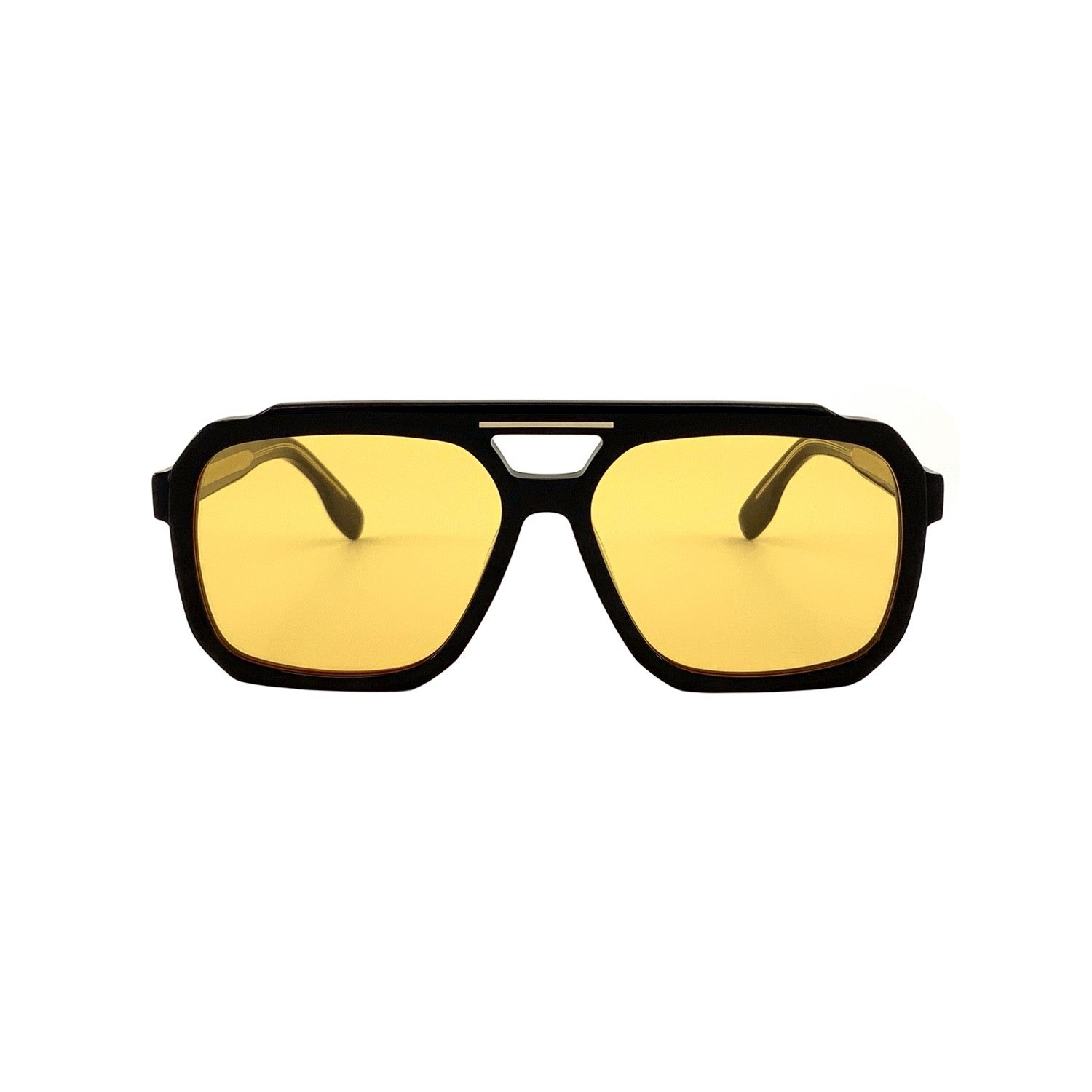 SU.VI Sonnenbrille 54074 in Frontansicht mit Gläserfarbe Gelb