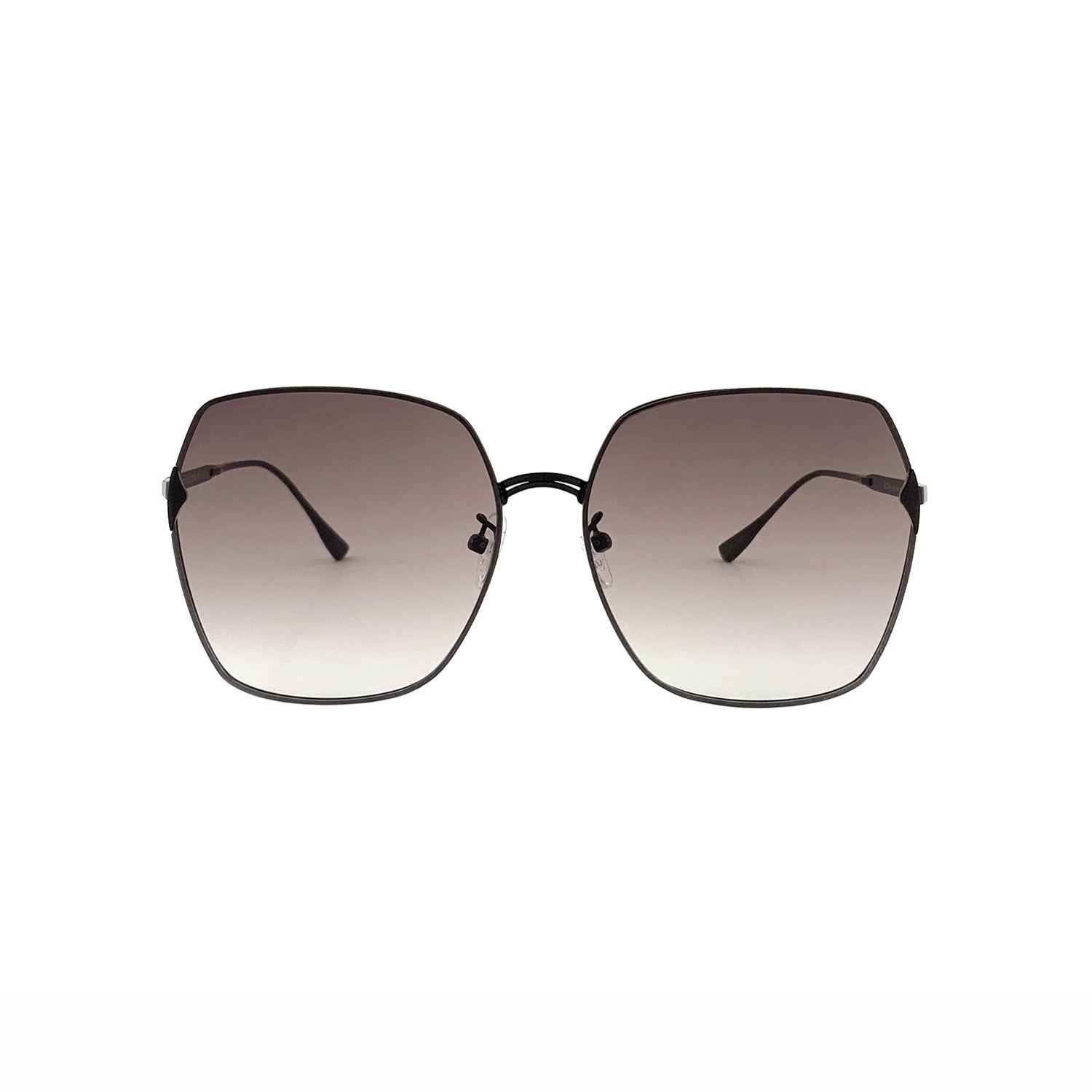 SU.VI Sonnenbrille 55001 Mattschwarz Braun