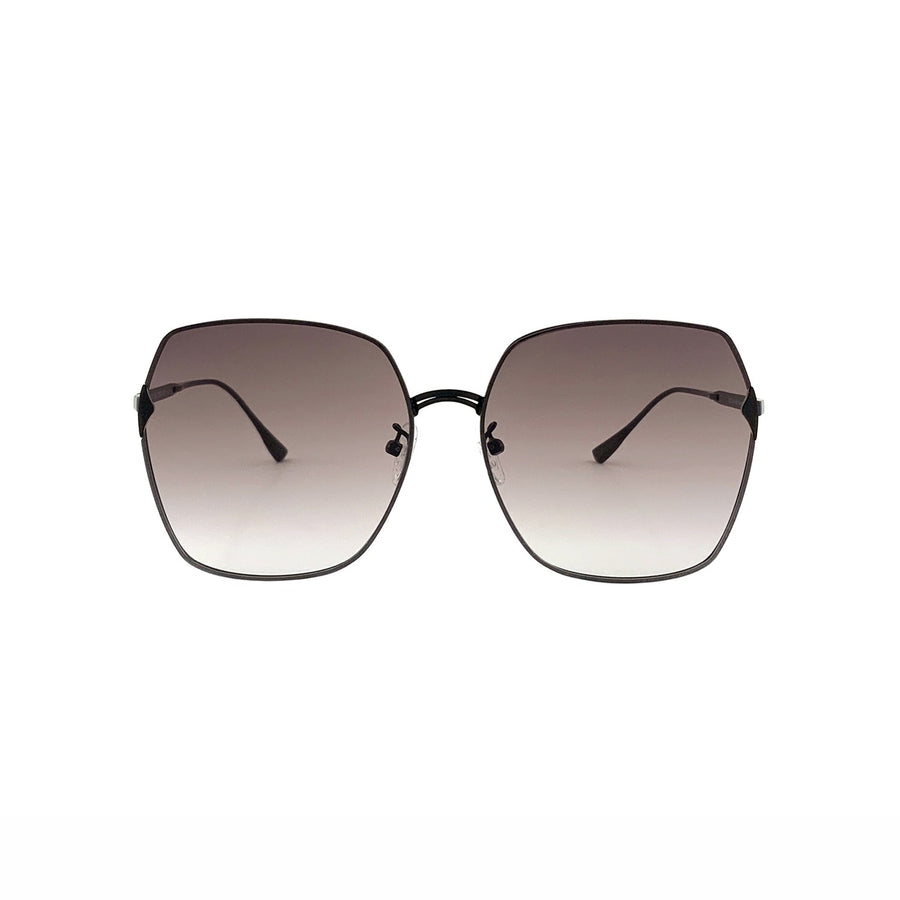 SU.VI Sonnenbrille 55001 Mattschwarz Braun