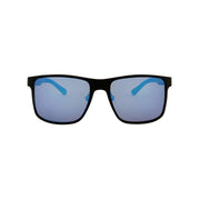 Sonnenbrille SU.VI 55031 Mattschwarz mit blauen Gläsern