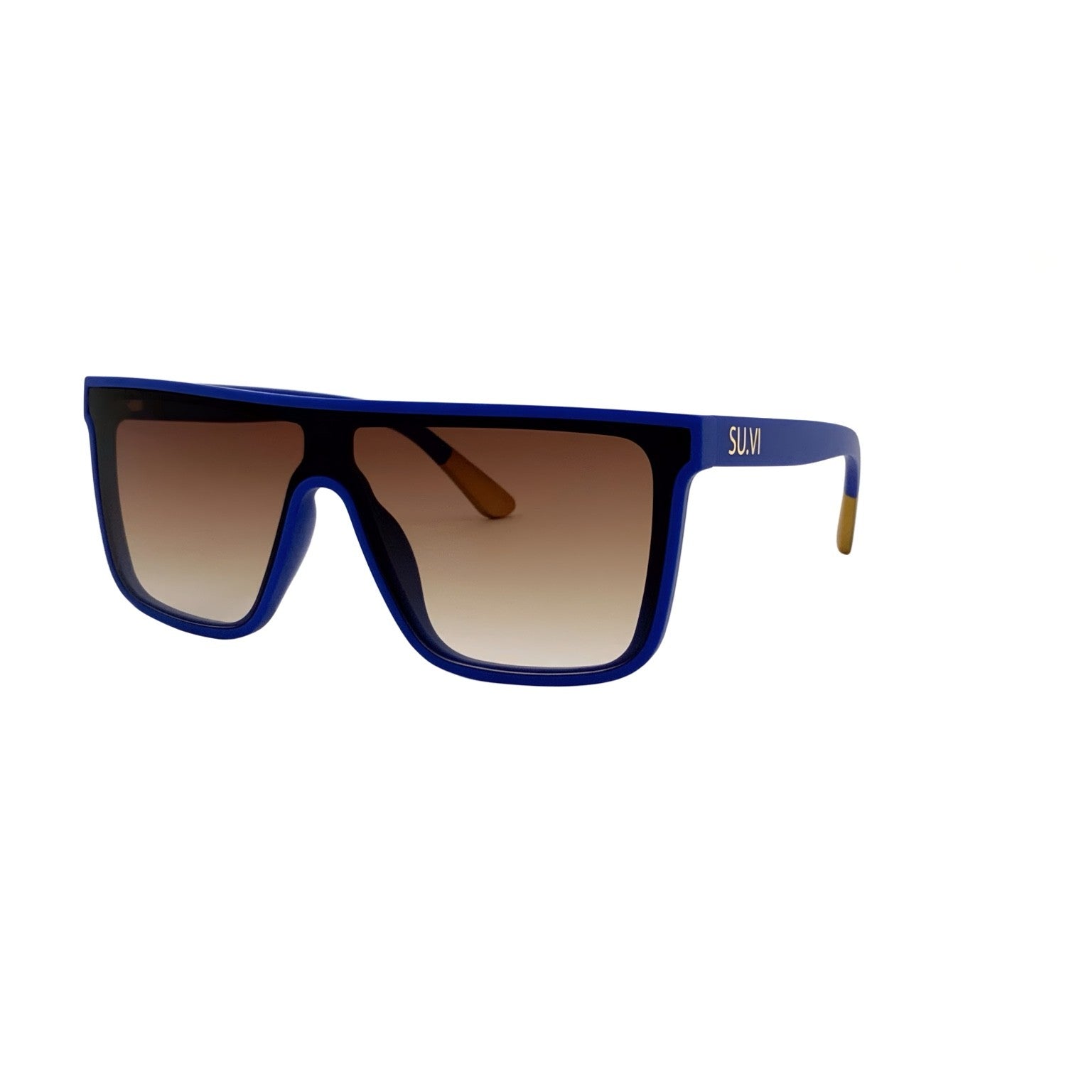 Sonnenbrille SU.VI 55050 Mattlila mit braunen Gläsern – Produktansicht 2