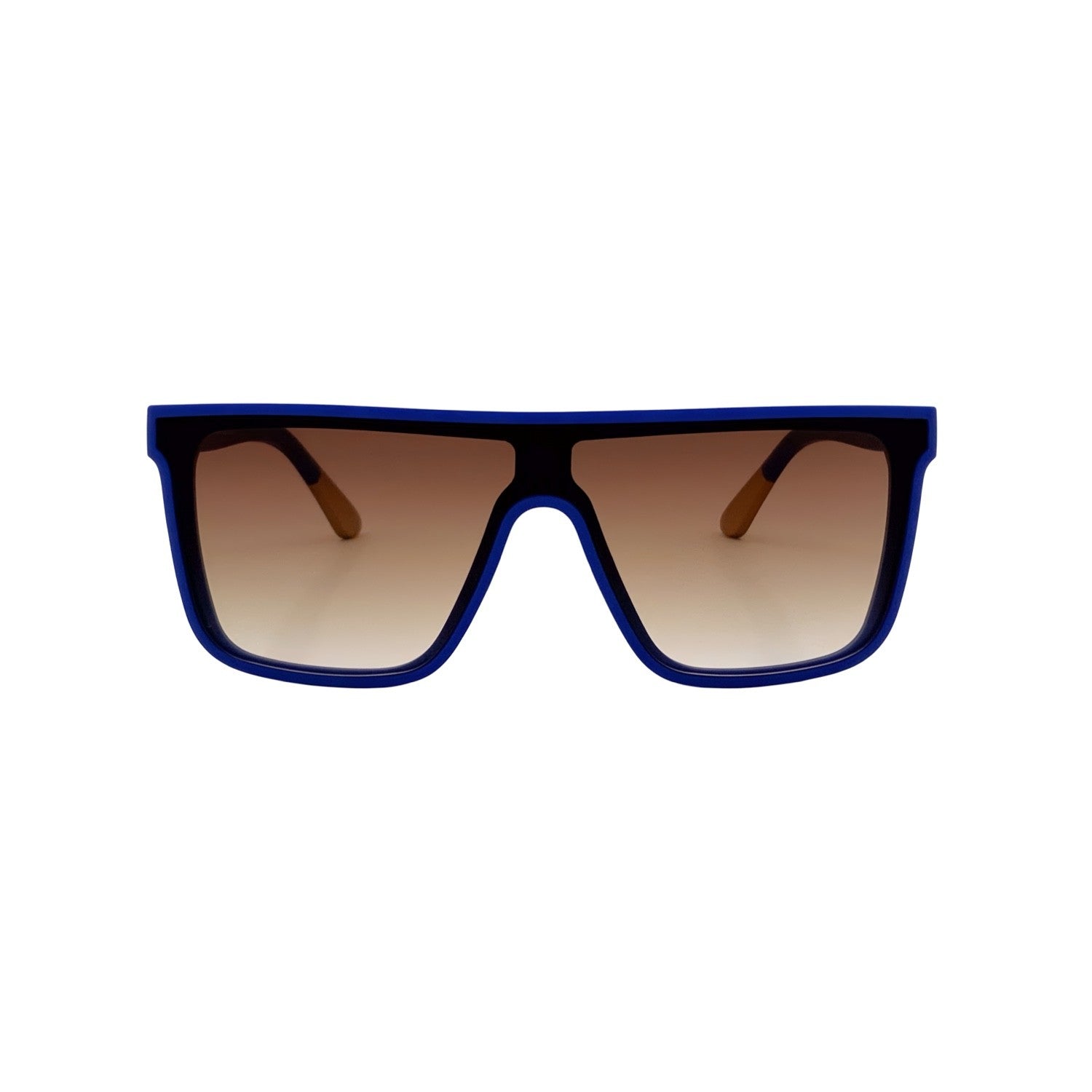 SU.VI Sonnenbrille 55050 in Frontansicht mit Gläserfarbe Braun im Verlauf