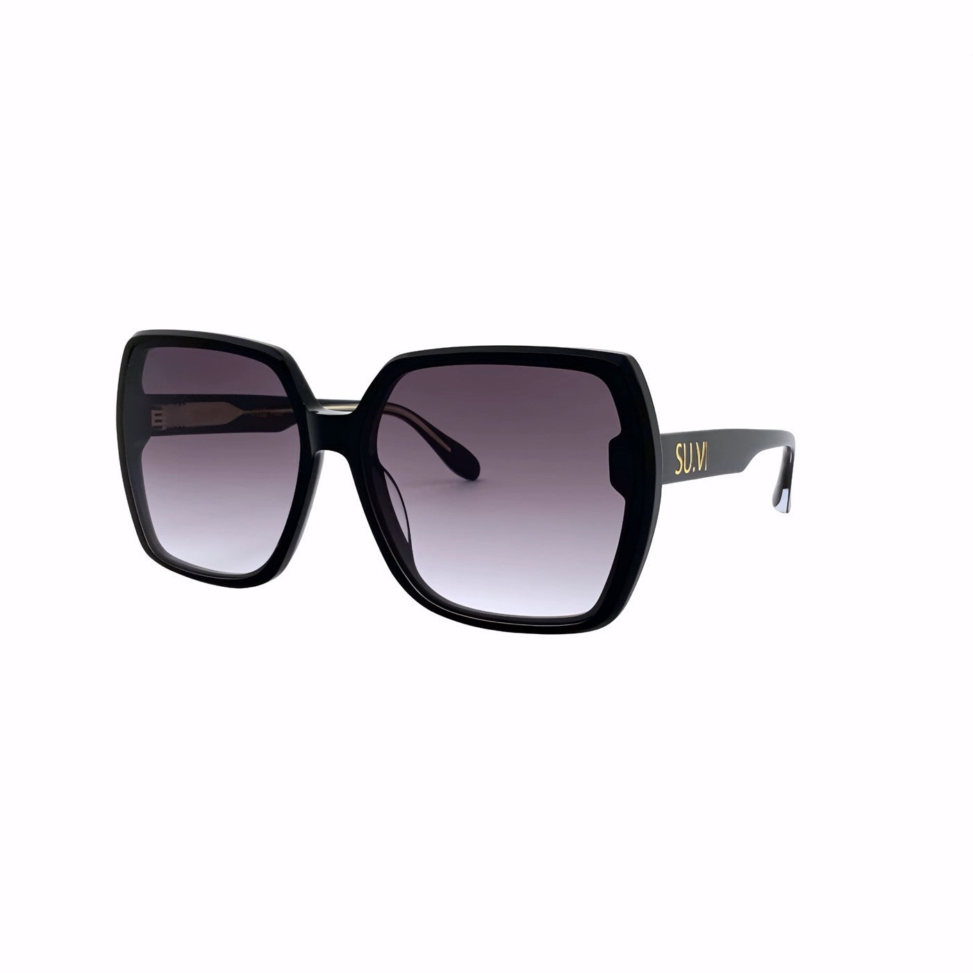 Sonnenbrille SU.VI 55064 Schwarz mit grauen Gläsern – Produktansicht 2