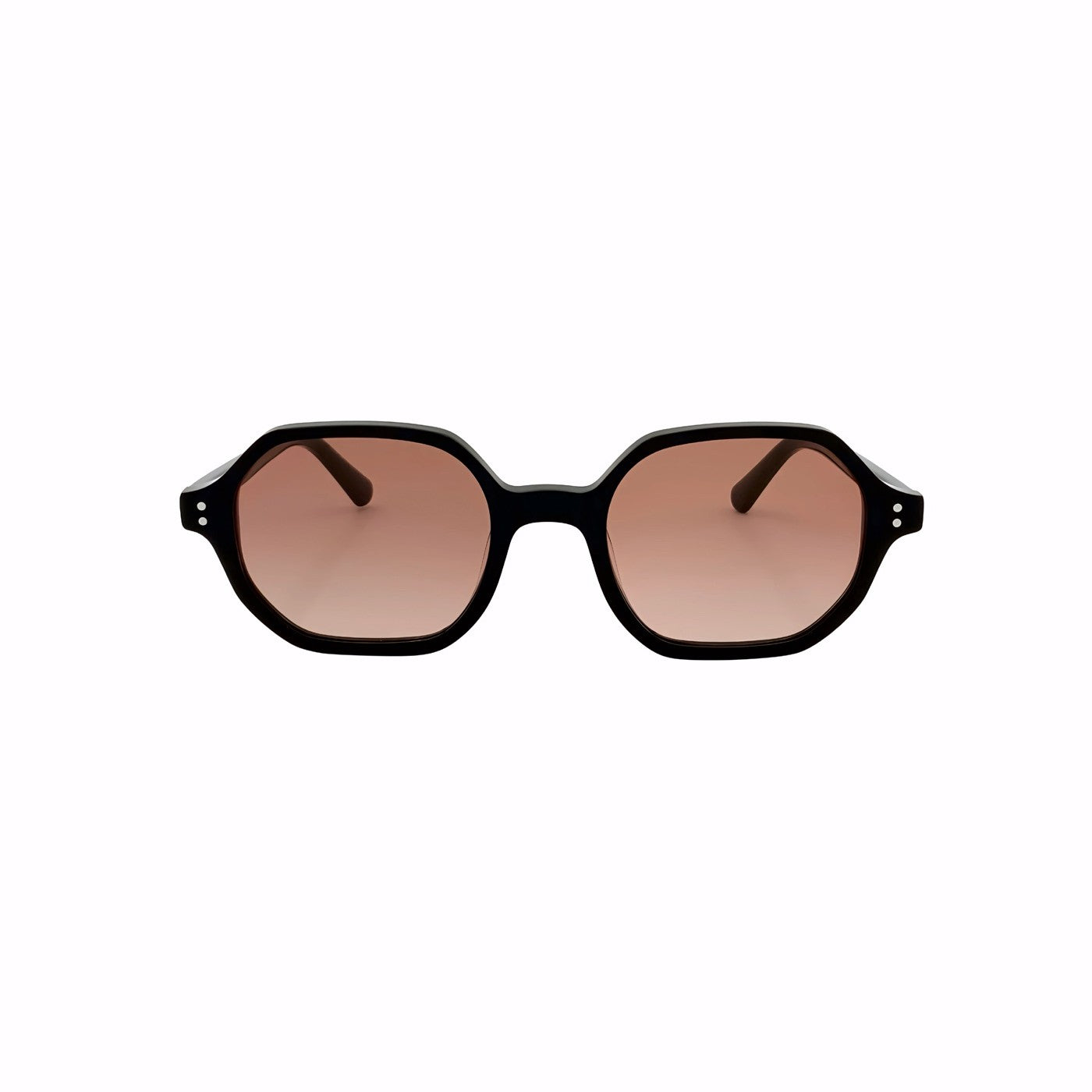 Sonnenbrille SU.VI 55066 Schwarz mit orangefarbenen Gläsern