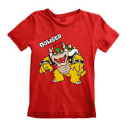 Super Mario Bowser Kinder-T-Shirt – Rot