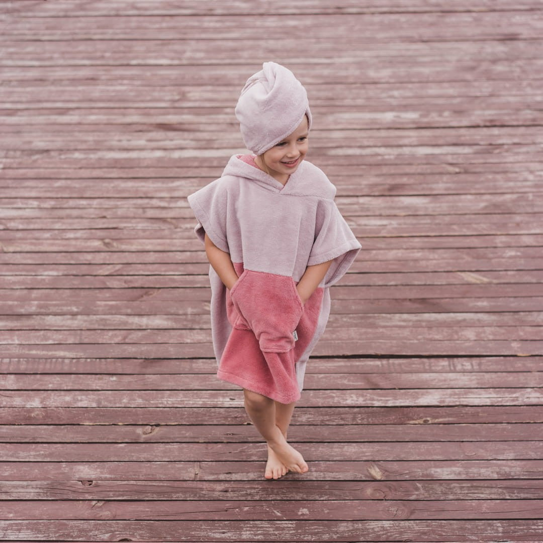 Surfbunny Kinder-Badeponcho – Pink – Detailansicht 5