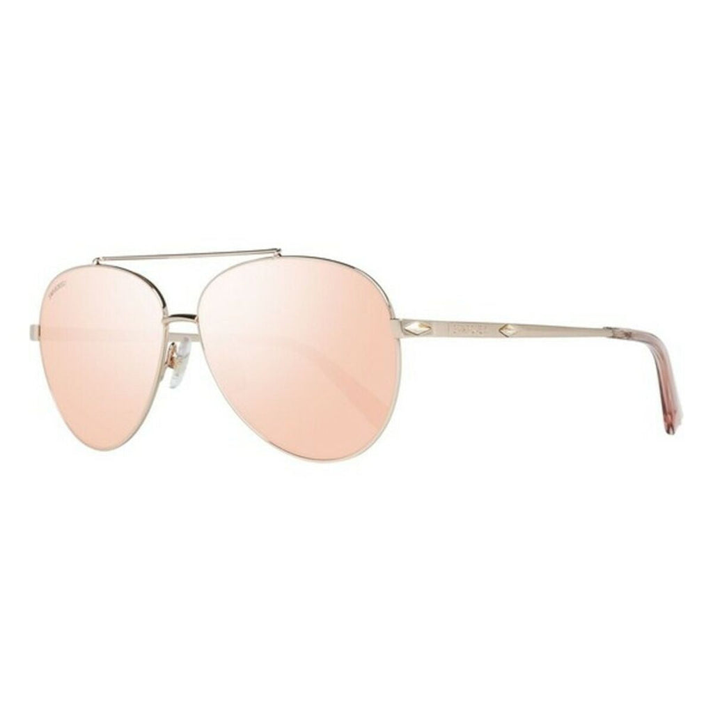 Swarovski Damensonnenbrille SK0194-6028U mit pinken Linsen und luxuriösem Design
