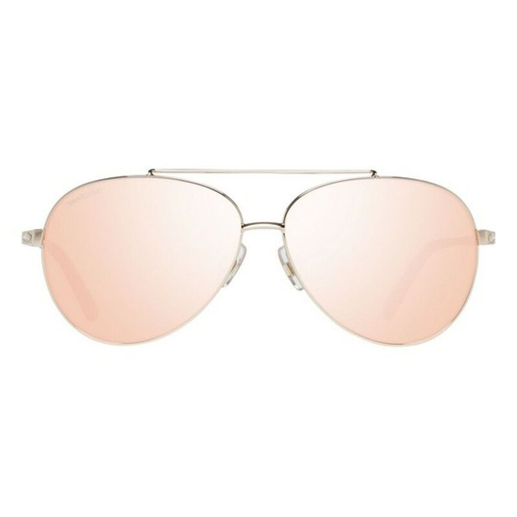 Swarovski Damensonnenbrille SK0194-6028U mit pink mirrored lenses und luxuriösem Design