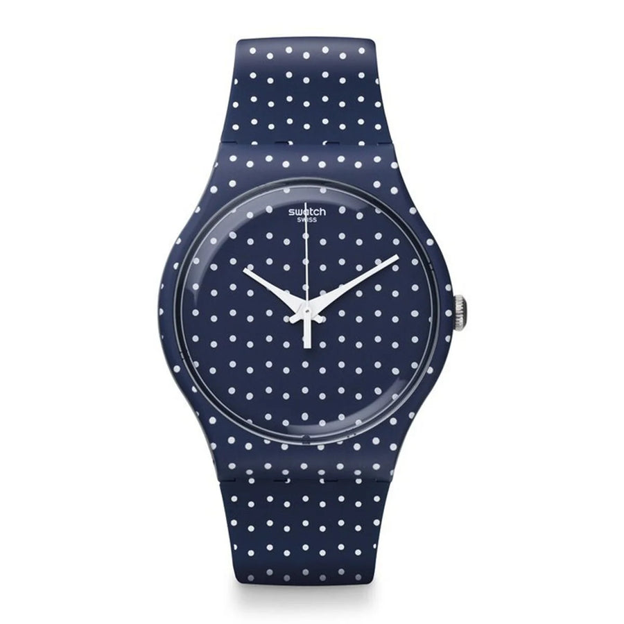 Swatch SUON106 Damenuhr Blau Weiß 38 mm