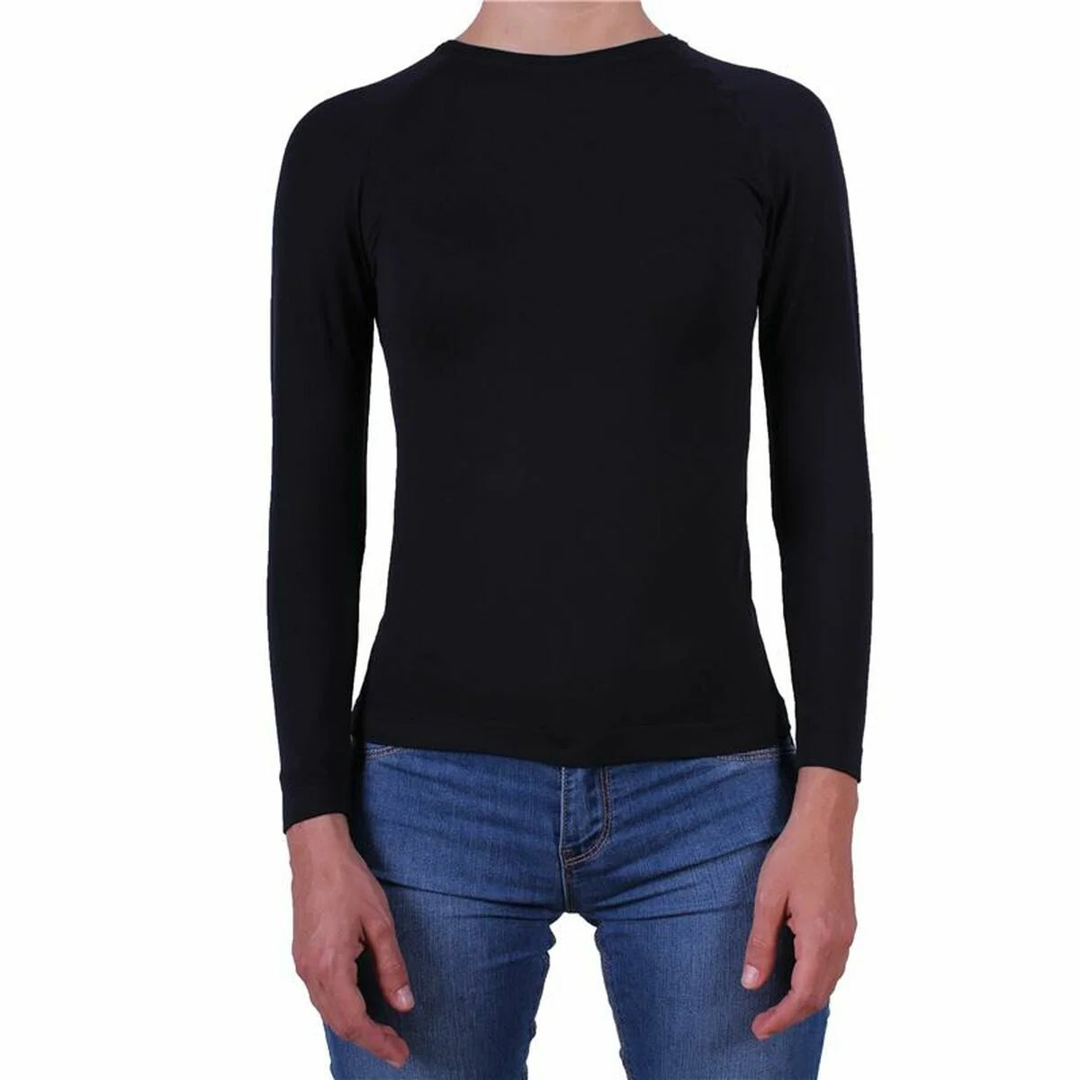Goher Damen-Thermoshirt – Schwarz – ausgewählte Produktansicht
