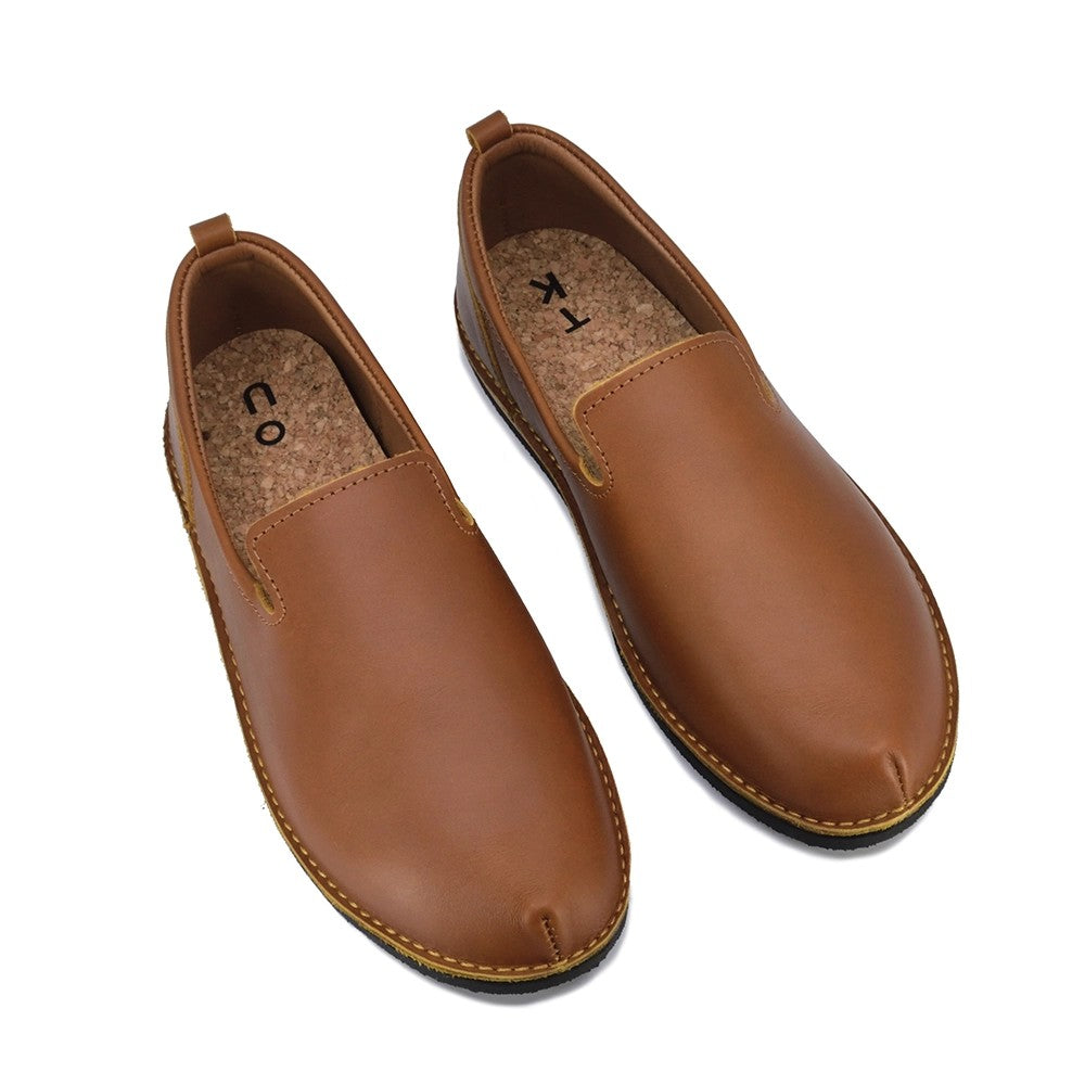 TOKU London Classic Schuhe – Ocker – Detailansicht 3