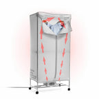 Tragbarer elektrischer Wäschetrockner Dupledry 1200W