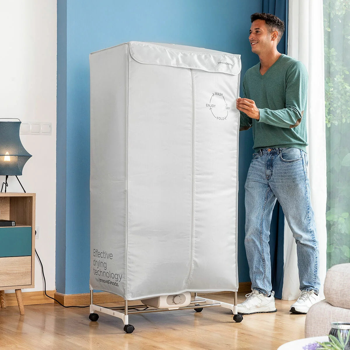 Tragbarer elektrischer Wäschetrockner mit 2 Höhen Dupledry  1200 W – Produktansicht 5