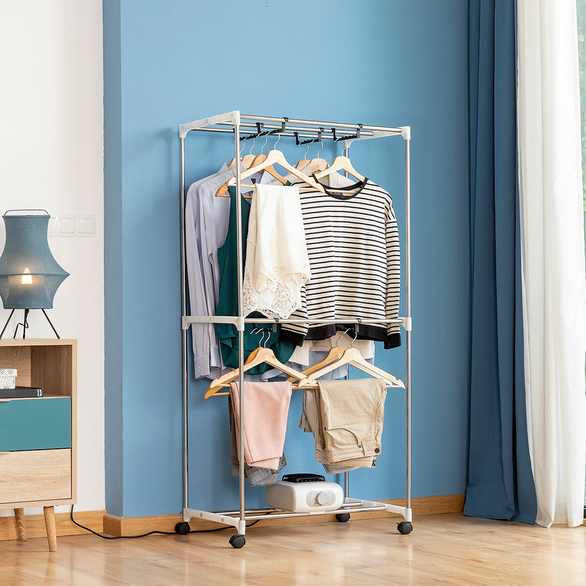 Tragbarer elektrischer Wäschetrockner Dupledry 1200W